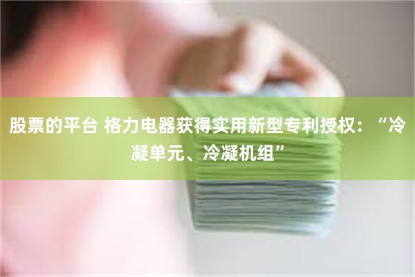 股票的平台 格力电器获得实用新型专利授权：“冷凝单元、冷凝机组”