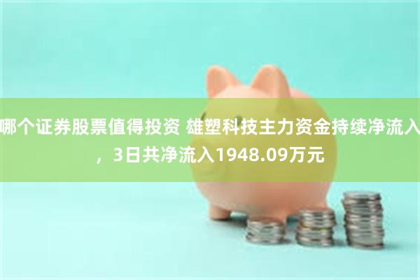 哪个证券股票值得投资 雄塑科技主力资金持续净流入，3日共净流入1948.09万元