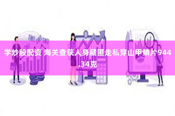 学炒股配资 海关查获人身藏匿走私穿山甲鳞片944.34克