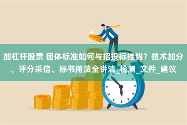 加杠杆股票 团体标准如何与招投标挂钩？技术加分、评分采信、标书用法全讲清_检测_文件_建议
