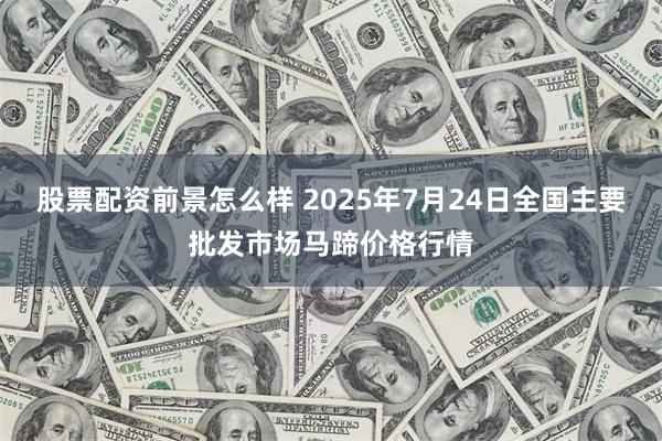 股票配资前景怎么样 2025年7月24日全国主要批发市场马蹄价格行情